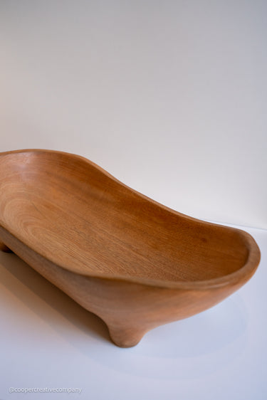 Oval Wooden Bowl
